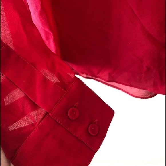 Erin Fetherston Silk Red Blouse Size S NWT - Picture 5 of 13